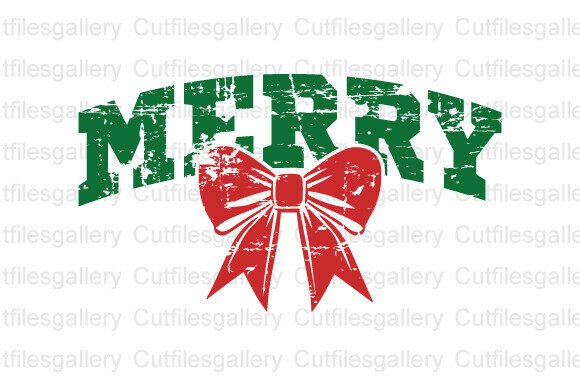Download Merry Christmas Bow SVG, Merry SVG - Christmas bow svg Collection