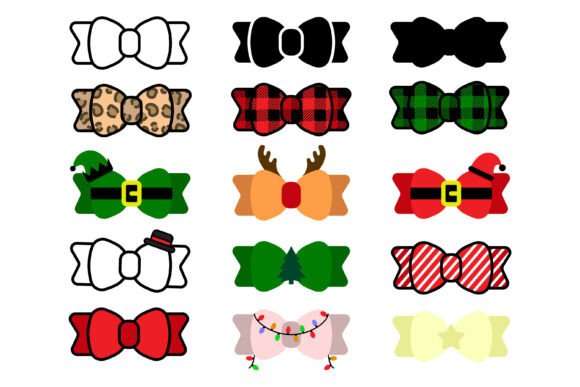 Download Christmas Bow SVG Bundle - Christmas bow svg Collection