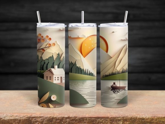 Download Summer Lake Sublimation Tumbler Wrap - Lake sublimation Collection